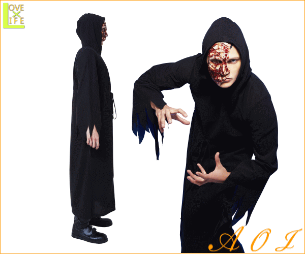 ロングセラー メンズ リアルマスクゾンビ Half ゾンビ モンスター スカル 仮装 衣装 コスプレ コスチューム ハロウィン 超美品 Carlavista Com