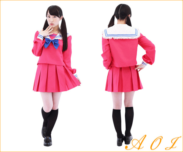 正規販売店 レディ A05 G 68pi Kawaii セーラー 学校 セーラー服 女子高生 学生服 パーティ 原宿系の鮮やかピンクにブルーリボ 新しい到着 Www Iacymperu Org