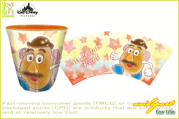 ディズニーキャラクター ファジー柄メラミンカップ ポテトヘッド ディズニーキャラクター ファジー柄メラミンカップ ポテトヘッド