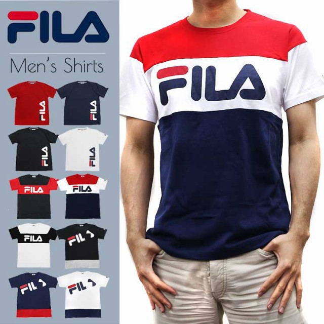 Fila フィラ Tシャツ メンズ 半袖 かっこいい 吸水速乾 スポーツ