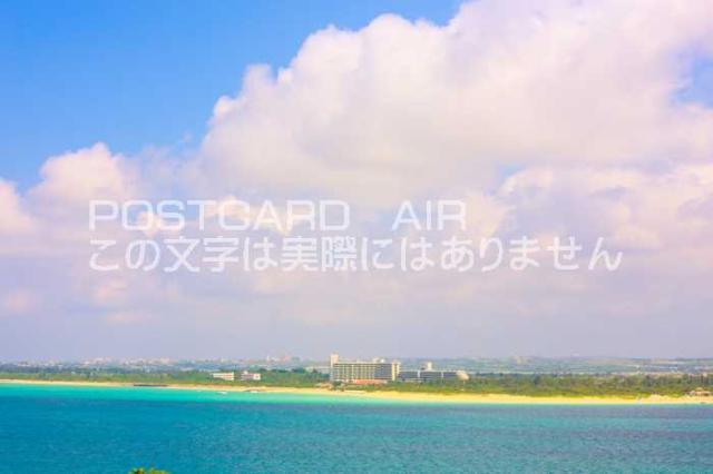 日本の風景ポストカードair 宮古島東急ホテルリゾート前浜ビーチの葉書ハガキはがき Photo By Miro