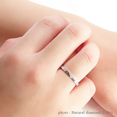 もございま⚘ トリロジー アミュレット レディース ジュエリー【コンビニ受の通販はau PAY マーケット - ジュエリー工房エターナルジェム｜商品ロ ダイヤモンドリング プラチナ900 PT900 ダイヤ 0.10ct 平打ち ➧プラチナ