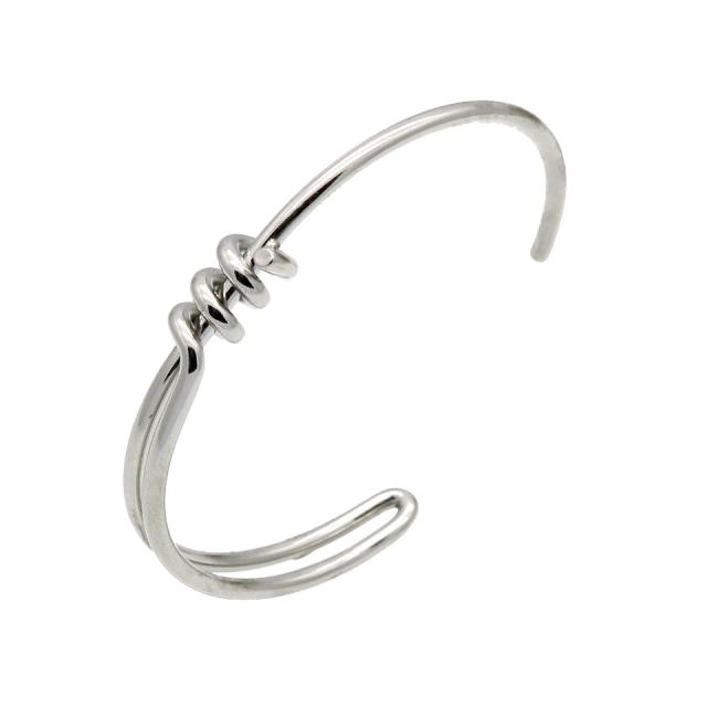 キャリア ステンレス バングル アームレット 腕輪 サージカルステンレス316l メンズ レディース 手首 アクセサリー