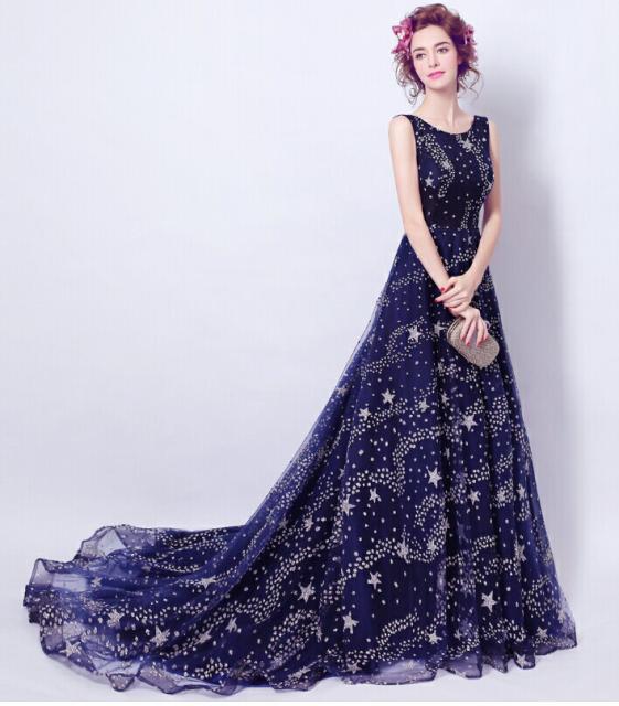 魅了 ウェディングドレス ドレス 上品な星柄 ブルー カラードレス 結婚式 披露宴 刺繍 プリンセスライン ミニドレス 二次会 パーテ 21新作モデル Www Centrodeladultomayor Com Uy