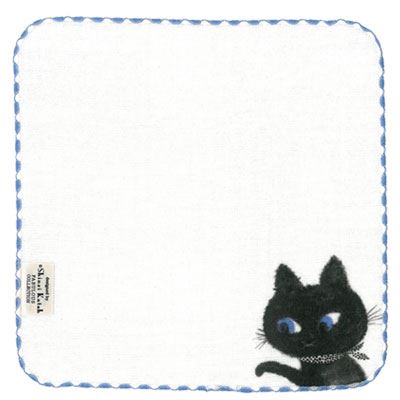 Shinzi Katoh シンジカトウ シュガータイム タオルチーフ ブラックキャット かわいい ブランド ギフト 子供 セ