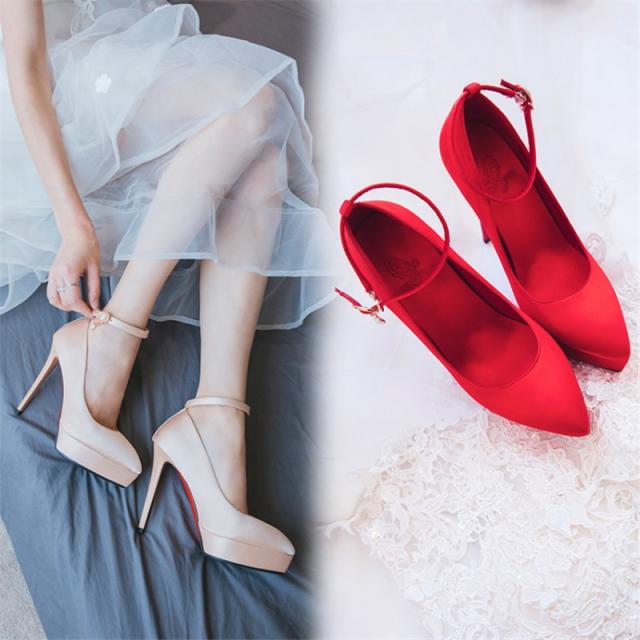 靴 ハイヒール おしゃれ レディースシューズ 美脚 厚底 ピンヒール きれいめ 痛くない ウエディング用 ポインテッドトゥ 大きいサイズの通販はau Pay マーケット 中天商事 商品ロットナンバー