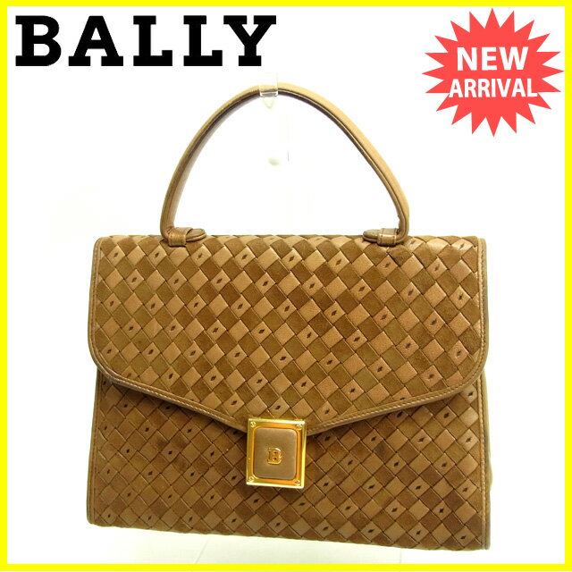 全日本送料無料 ラスト1点 バリー ハンドバッグ Bマーク付き 編ミ込ミ ブラウン ゴールド Bally バック 手持ちバッグ ファッション バッグ 収納 迅 大幅値下 メール便ok 日本製 Www Servblu Com