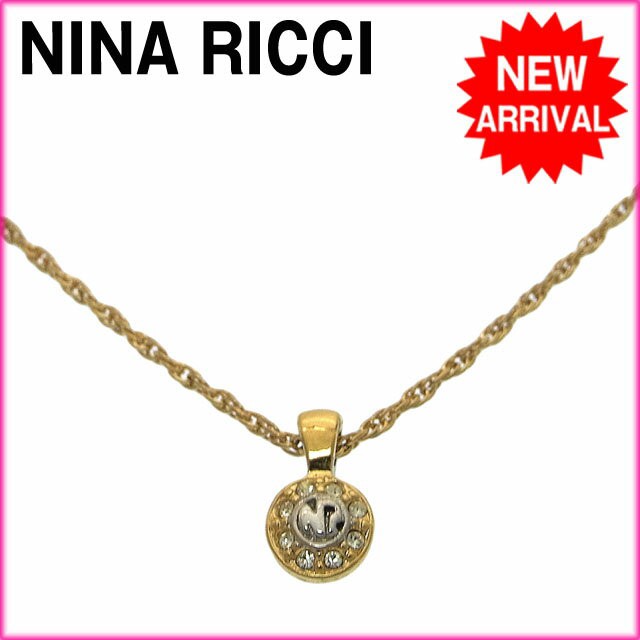 正規品 ニナリッチ Nina Ricci ネックレス ラインストーン レディース ロゴ D645 高級感 Prawasnow In