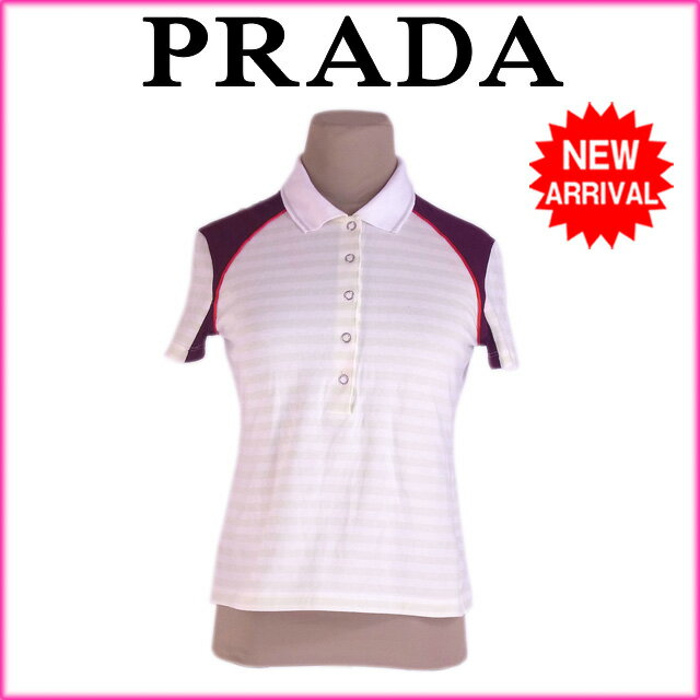 大特価 プラダ Prada ポロシャツ 服 半袖 カットソー レディース ボーダー I174 大幅値下 メール便ok 日本製 Www Centrodeladultomayor Com Uy
