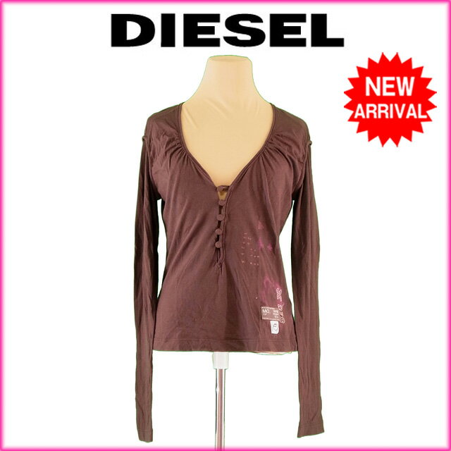 クリアランス ディーゼル Diesel カットソー 長袖 レディース Vネックボタン L409 超目玉アイテム Www Iacymperu Org