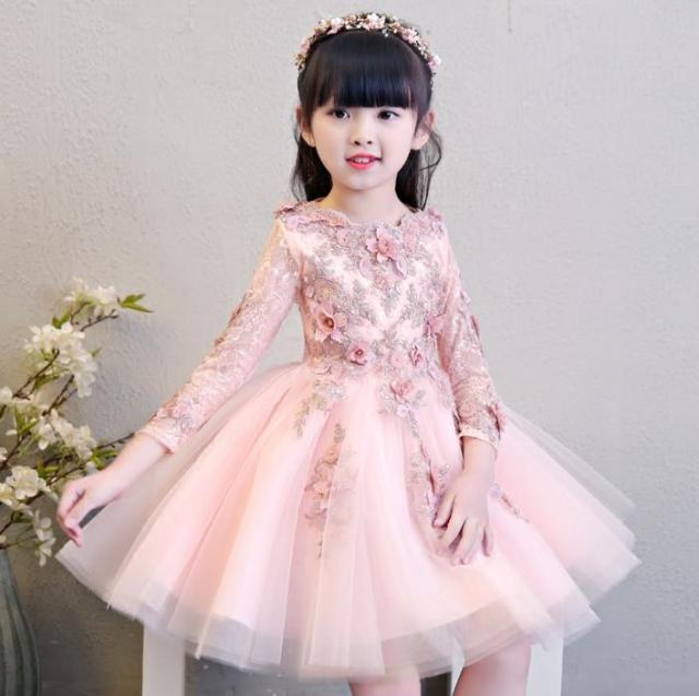 長袖 80 160cm 子供ドレス キッズドレス ワンピース フォーマル 女の子 ジュニア ピアノ発表会 七五三 結婚式 誕生日の通販はau Wowma ワウマ Dream洋服屋 商品ロットナンバー