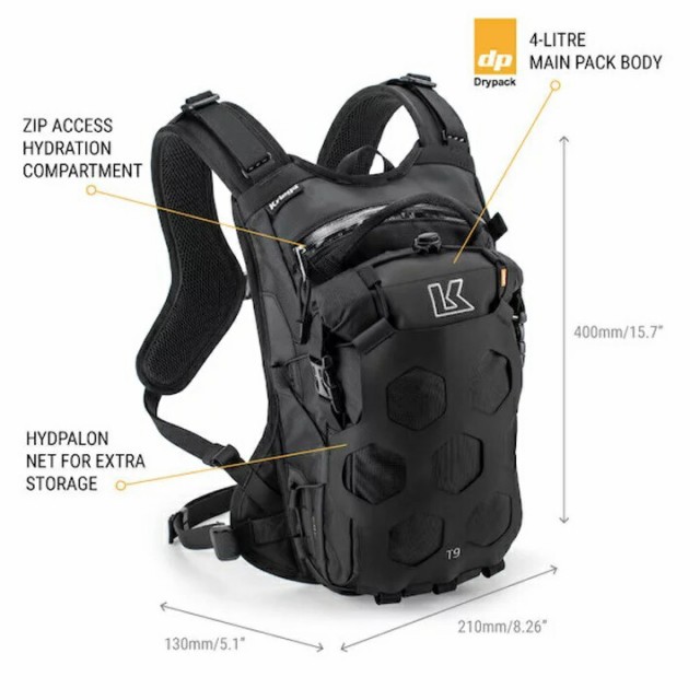 新品超激得 即納 KRUT9-Lの通販はau PAY マーケット - 東京上野バイク用品専門店カムカム au PAY マーケット店|商品ロットナンバー:464114786 Kriega/クリーガ TRAIL 9 バックパック 容量9L ライム 大人気即納
