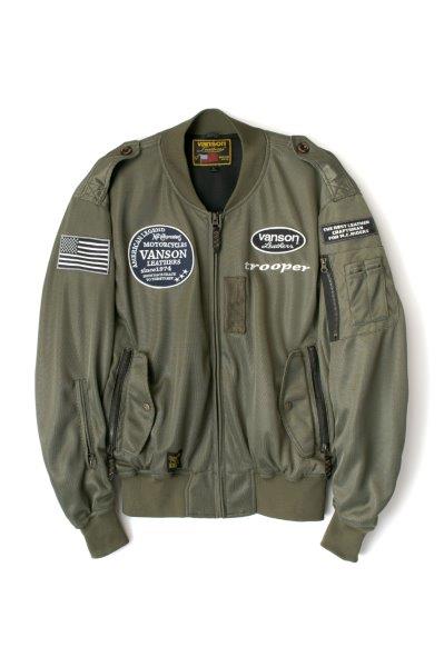 人気が高い 即納 バンソン Vanson メッシュma 1ジャケット バイク メンズ 春夏 カーキ ホワイト Xlサイズ Tvs22s お歳暮 Themiamirose Com