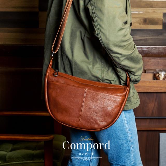 Saleアイテム ショルダーバッグ メンズ 革 イタリアンレザー 半月型 本革バッグ オイルレザーバッグ 本牛革 大容量 小さいサイズ 斜めがけ 軽い 横長 チャンピオン Gdpcambodia Org