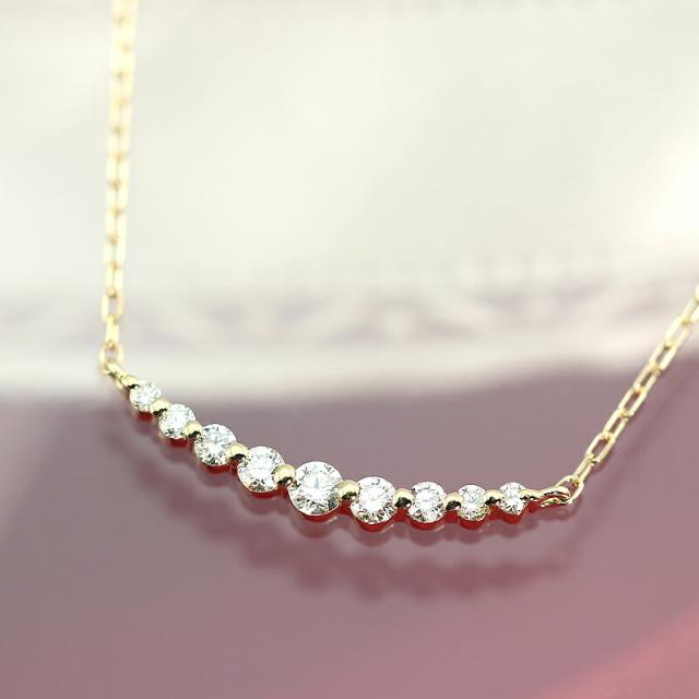 人気超激得 K10YG/WG/PG ゴールド 10金 10k の通販はau PAY マーケット - Jeweluce|商品ロットナンバー:496546131 ライン ダイヤモンド ネックレスジュエリー ダイヤ ネックレス ダイヤモンド ペンダント 限定セールSALE