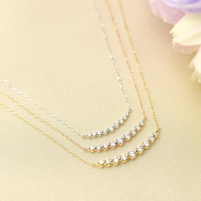 人気超激得 K10YG/WG/PG ゴールド 10金 10k の通販はau PAY マーケット - Jeweluce|商品ロットナンバー:496546131 ライン ダイヤモンド ネックレスジュエリー ダイヤ ネックレス ダイヤモンド ペンダント 限定セールSALE