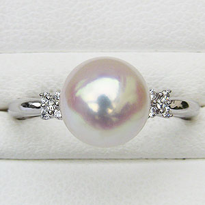 最適な価格 リング パール 指輪 あこや真珠パールリングホワイトゴールド ダイヤモンド ジュエリー 指輪 おしゃれ レディース 冠婚葬祭 オープニング大放出セール Bayounyc Com