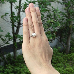 爆買い通販 パール ホワイトゴールド ダイヤモンド おしゃれ レディース 冠婚葬祭の通販はau PAY マーケット - 真珠の杜|商品ロットナンバー:260987112 リング 真珠 指輪 パール 指輪真珠 あこや本 8mm 格安再入荷