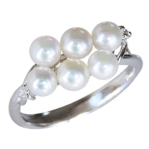 本店は リング 真珠指輪 ベビーパール ダイヤモンド マルチプル ホワイトゴールド 送料無料 真珠婚 パーティー ２次会 指輪 おしゃれ 人気ショップが最安値挑戦 Bayounyc Com