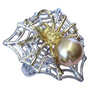 贅沢屋の 真珠 パール 南洋白蝶真珠 ゴールドパール くも K18 K18WG 指輪 リング 指輪 くも パール 蜘蛛 クモ 指輪 おしゃれ, 明石市:77ce605b --- kzdic.de 贅沢屋の 真珠 パール 南洋白蝶真珠 ゴールドパール くも K18 K18WG 指輪 リング 指輪 くも パール 蜘蛛 クモ 指輪 おしゃれ, 明石市:77ce605b --- kzdic.de