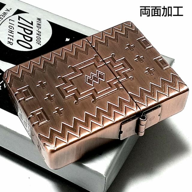 上質で快適 Zippo ライター 1935 復刻レプリカ ジッポー ネイティヴアメリカン 銅古美 カッパー仕上げ かっこいい おしゃれ メンズ ギフト 激安特価 Olsonesq Com