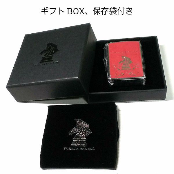 豪華 Zippo ジッポ Puerta Del Sol プエルタ デル ソル レッドナイト 赤 銀鏡面 ライター かっこいい 可愛い メンズ ブランド ギフト 現金特価 Olsonesq Com
