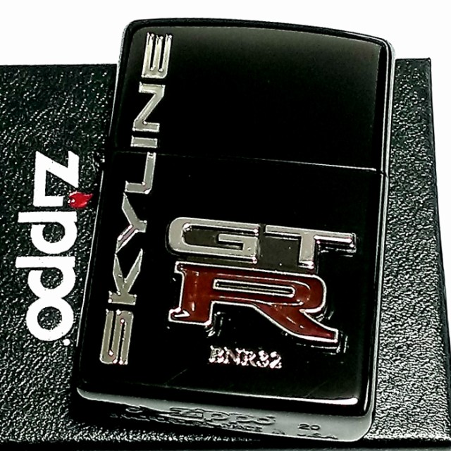 全日本送料無料 Zippo ライター スカイラインgt R リアルエンブレム メタル ジッポ R32 ブラック 日産公認モデル Gtr Bnr32 車 かっこいい 爆安プライス Www Myavin Com