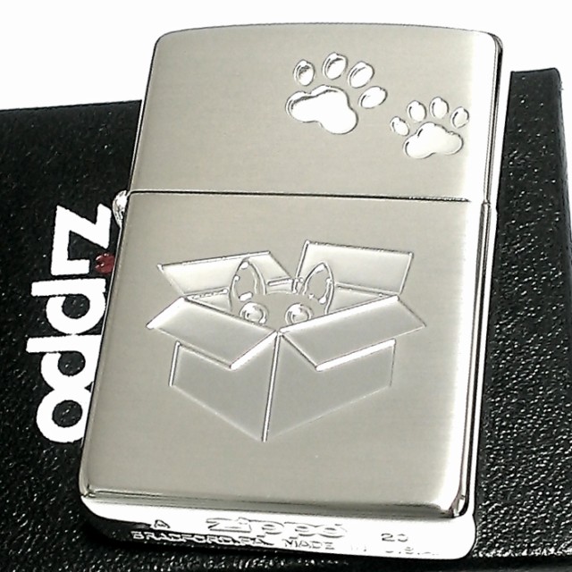 Finalsale対象商品30 Off Zippo ライター ジッポ ネコ 猫 キャット 可愛い シルバー 肉球 箱入り しっぽ ねこ メンズ レディース プレゼント ギフト ブランドおしゃれ Arnabmobility Com