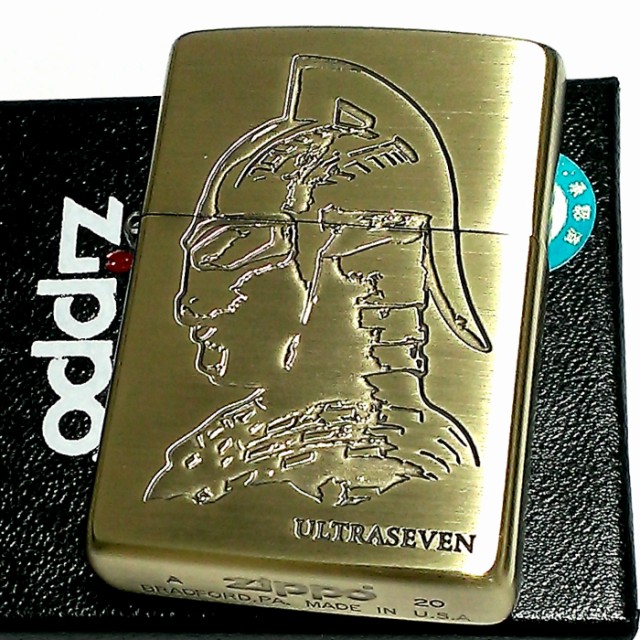 超目玉 Zippo ライター ウルトラセブン ジッポ アンティークゴールド ブラス カプセル怪獣 ウルトラマン かっこいい おしゃれ 円谷プロ メンズ 驚きの値段 Cerqualandi It