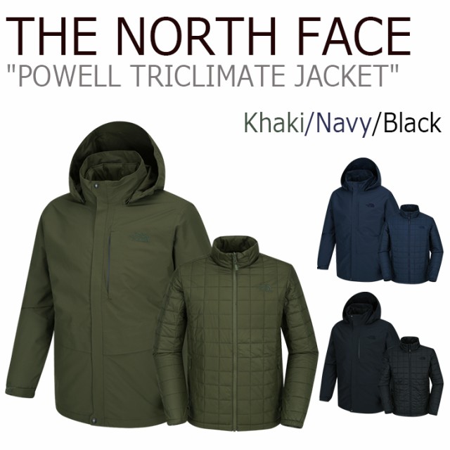 ノースフェイス アウター THE NORTH FACE メンズ パウエル トリクライメイト ジャケット 全3色 カーキ ブラック ネイビー