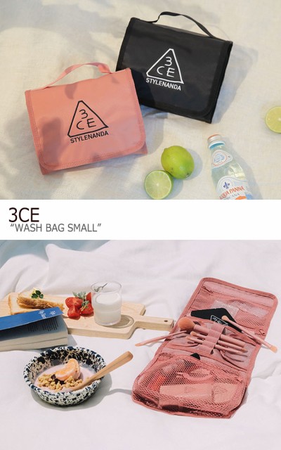 スタイルナンダ 3ce ポーチ Style Nanda 3ce レディース Wash Bag Small ウォッシュ バッグ スモール ブラック ピンク 8 Accの通販はau Wowma ワウマ Nuna 商品ロットナンバー