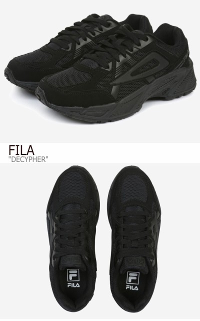 激安ブランド フィラ スニーカー Fila メンズ レディース Decypher ディサイファー Black ブラック 1gm008 001 シューズ 最安値に挑戦 Olsonesq Com