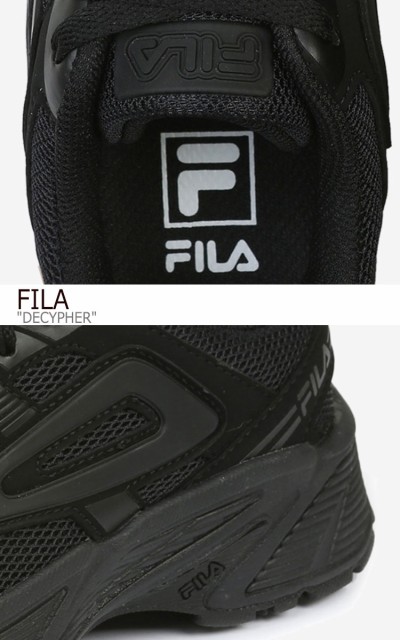 激安ブランド フィラ スニーカー Fila メンズ レディース Decypher ディサイファー Black ブラック 1gm008 001 シューズ 最安値に挑戦 Olsonesq Com