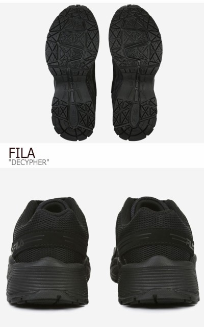 激安ブランド フィラ スニーカー Fila メンズ レディース Decypher ディサイファー Black ブラック 1gm008 001 シューズ 最安値に挑戦 Olsonesq Com