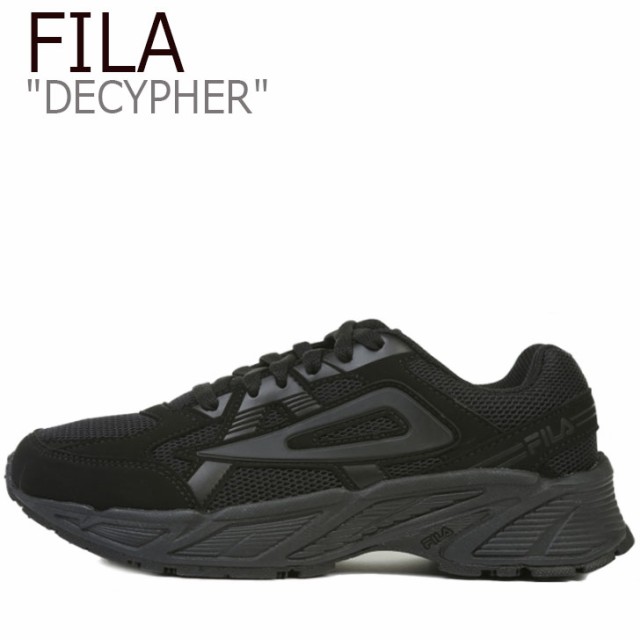 激安ブランド フィラ スニーカー Fila メンズ レディース Decypher ディサイファー Black ブラック 1gm008 001 シューズ 最安値に挑戦 Olsonesq Com