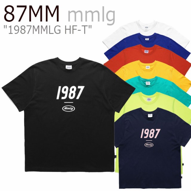 87MM mmlg ブランド雑貨総合 Tシャツ パルチルエムエム 1987MMLG HF-T ハーフT WHITE BLACK YELLOW MMLG-T123 NAVY GREEN ORANGE ウェア NEON MARINE 熱販売