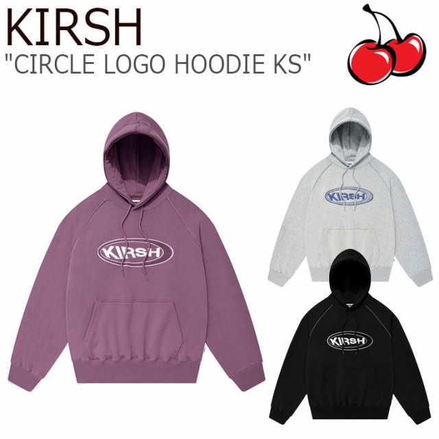 メール便なら送料無料 キルシー パーカ Kirsh Circle Logo Hoodie Ks サークル ロゴ フーディー Ks Light Gray Black Violet Fkpscth542m ウェア 正規激安 Ecgroup Intl Com