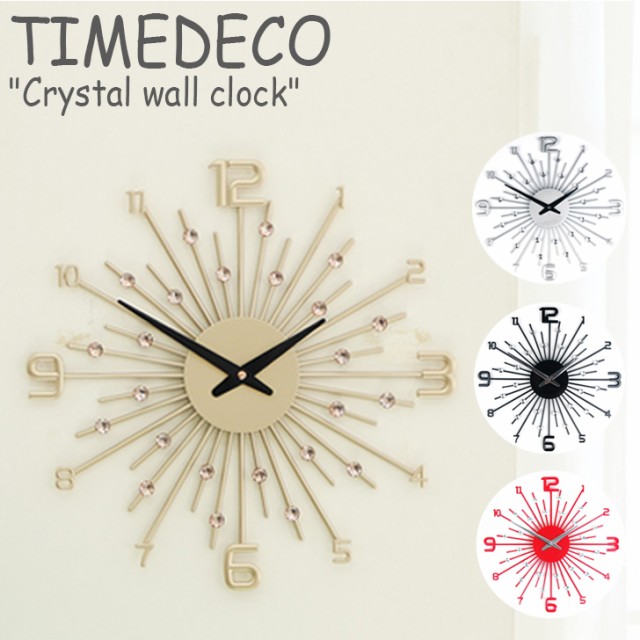 Sale 送料無料 タイムデコ 掛け時計 Timedeco Crystal Wall Clock クリスタル ウォールクロック 韓国インテリア