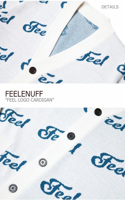 公式の フィールイナフ アウター Feelenuff Feel Logo Cardigan フィール ロゴ カーディガン Ivory アイボリー F0w ウェア 枚数限定 Farmerscentre Com Ng