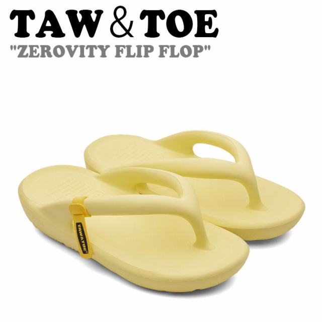 トー＆トー サンダル TAW＆TOE ZEROVITY FLIP FLOP ゼロビティ フリップ フロップ LEMON BUTTER レモンバター Z-FF-LBAJ シューズ