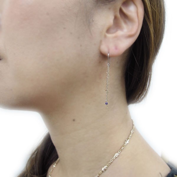 させて‰ フリンジピアス PAY マーケット - PLEJOUR-プレジュール-|商品ロットナンバー:370111007 ロングチェーンピアス アメジスト 18金ピアスの通販はau でのお