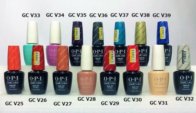 新品 送料無料 Opi ジェルカラー Gc V25 V26 V27 V28 V29 V30 V31 V32