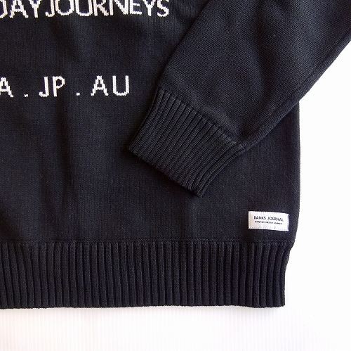 バンクス BANKS コットン ニット クルーネック BANKS JOURNAL PASSPORT CREWNECK KNIT/AKN0086