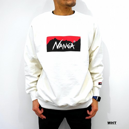 NANGA ナンガ ECO HYBRID BOX LOGO SWEATSHIRT エコハイブリッド