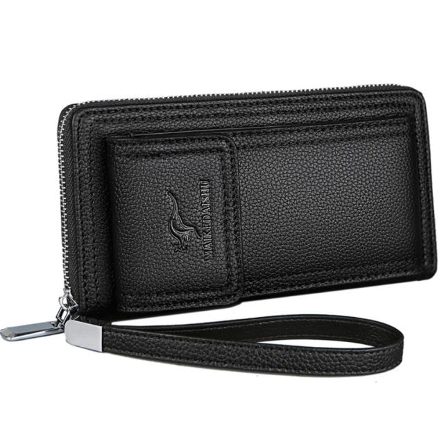 長財布 メンズ 本革 大好評です 柔らかい手触り 牛革使用 スマホ収納 小銭入 札入2ケ所 ラウンドファスナー ポケット2ケ カード入12枚