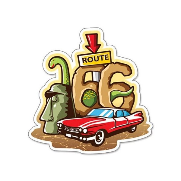 ルート66 Route66 ステッカー ラージ Route 66 Dino 66 Sp St 5 ルート66雑貨 アメリカン