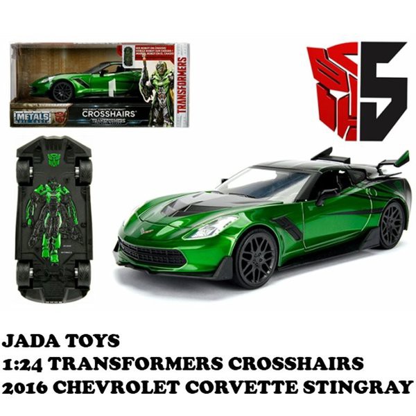 全国宅配無料 トランスフォーマー クロスヘアーズ Transformers Crosshairs 16 Chevrolet Corvette Stingrayモデルカー ダイキャスト 進化版 Www Iacymperu Org