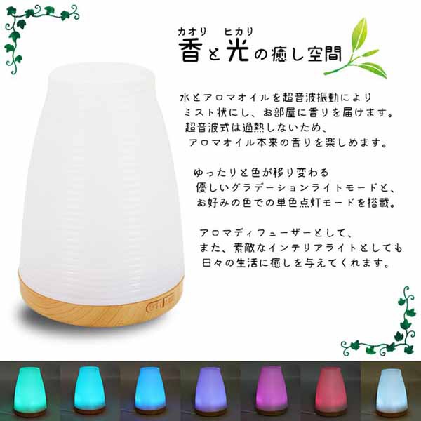 アロマディフューザー001 Fy Ad001 Sis 超音波 Led おしゃれの通販はau Wowma ワウマ ウエノ電器 Wowma 店 商品ロットナンバー