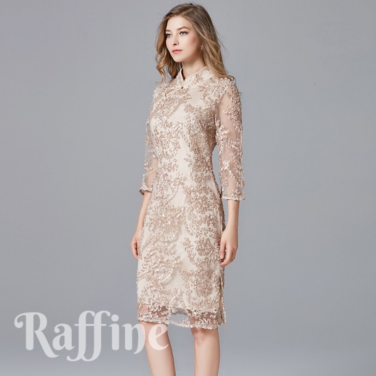 ドレス 結婚式 二次会 ワンピース パーティードレス 冬 春 卒業式 結婚式のドレス お呼ばれ パーティドレス パーティーワンピ 韓国 タの通販はau Wowma ワウマ Raffine ラフィーネ 商品ロットナンバー