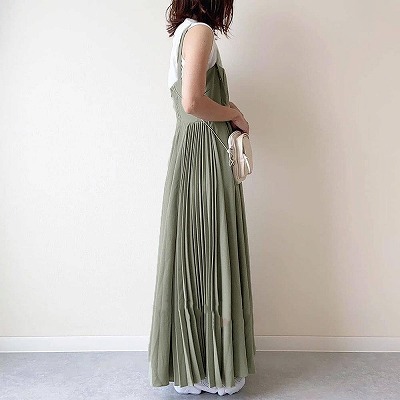 絶妙 サロペットスカート 夏新作 マキシ丈ワンピース 無地 エレガント 大特価アウトレット Gdpcambodia Org